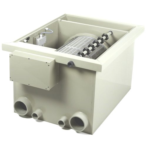 Trommelfilter PP35-P inkl. eingebauter Spülpumpe und Standard Steuerung