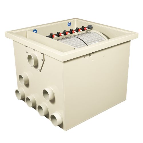 Trommelfilter PP65-P inkl. eingebauter Spülpumpe und Standard Steuerung